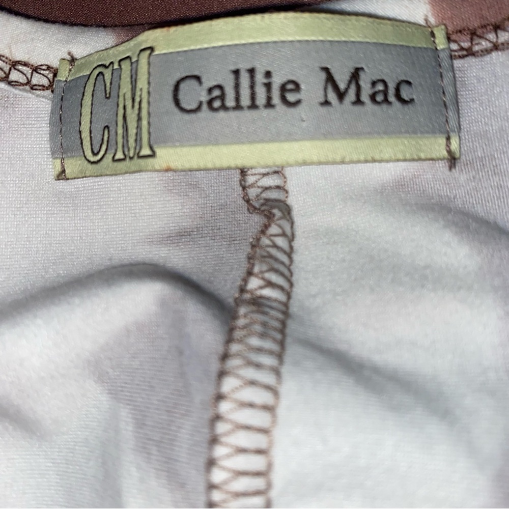 Callie Mac open front oversized tie dye dolman sleeve knit cardigan brown Small - Picture 6 of 7